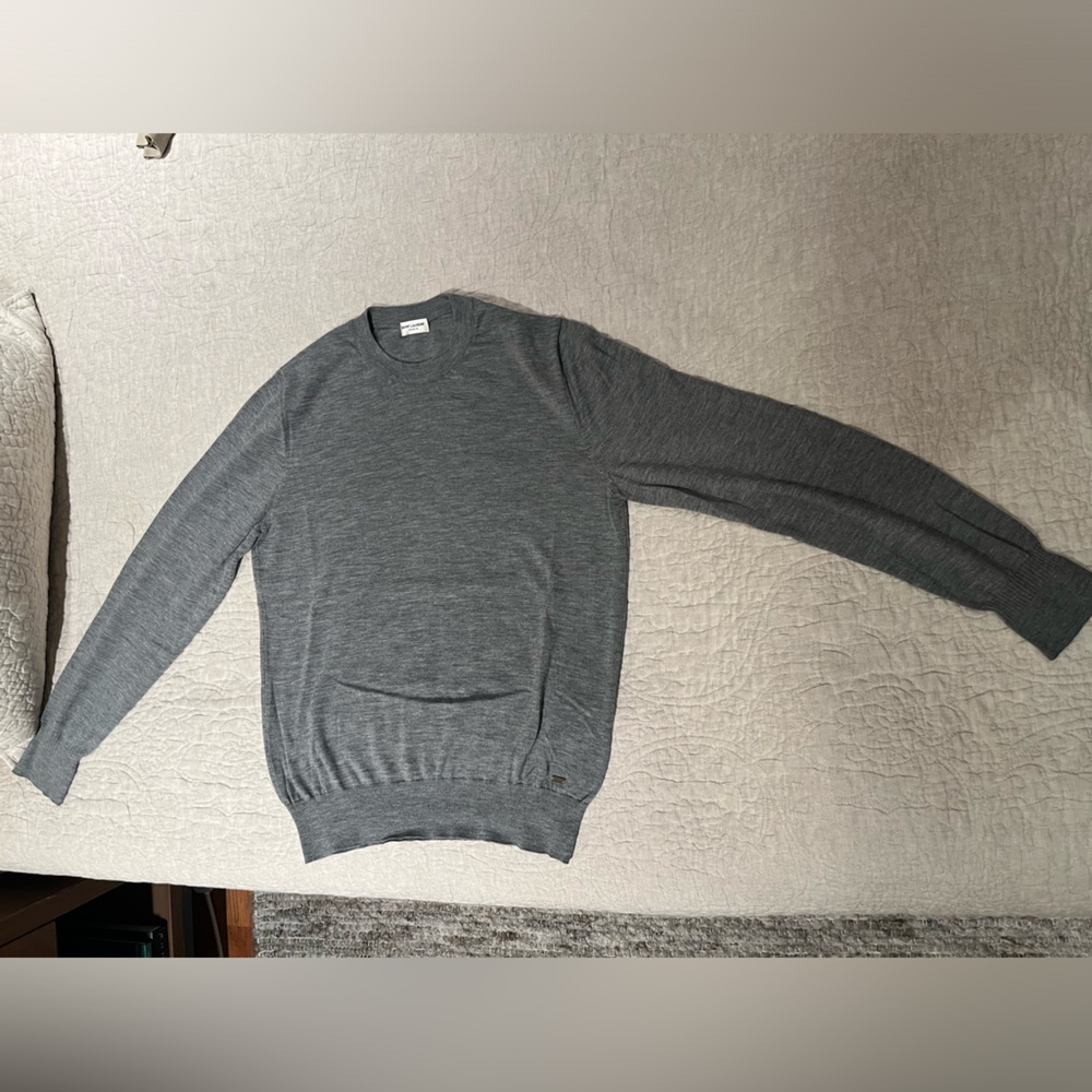 Saint Laurent Charcoal Cashmere Sweater